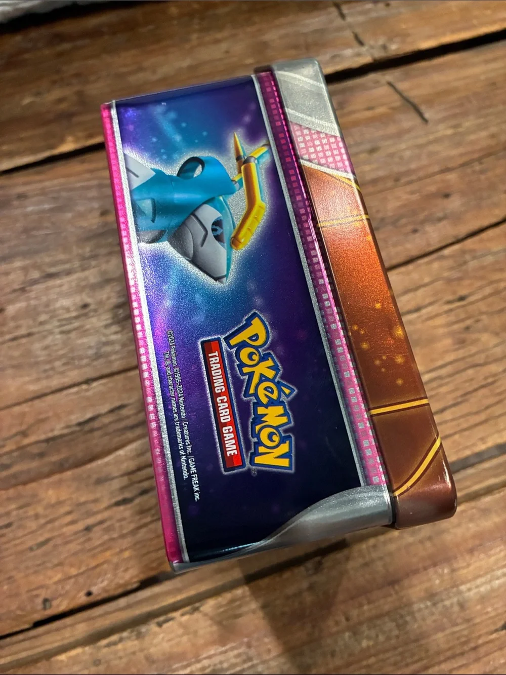Pokémon Paradox Destinies Tin - Iron Boulder - empty